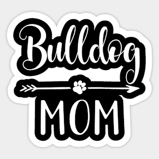 English French American Bulldog Mom Sticker